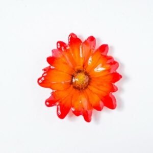 Real orchid flower jewelry wholesale Daisy necklace in orange color