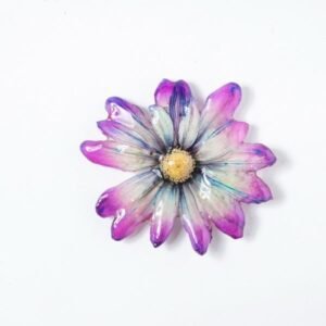 Real orchid flower jewelry wholesale Daisy necklace in purple color