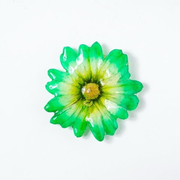 Real_Flower_Jewelry_Daisy_Necklace6 Real orchid flower jewelry wholesale Daisy necklace in green color