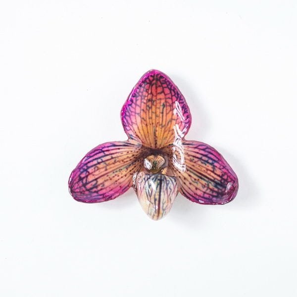 Real flower jewelry wholesale small Bellatulum pendant in purple color