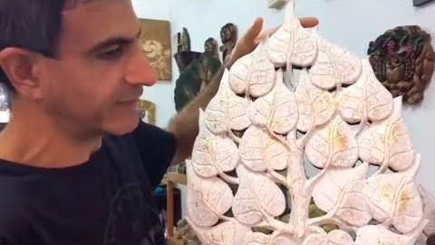 Thai Wood Carving Finishing Technique (Cracked Effect)