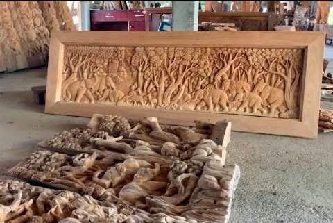 Discovering Carved Teakwood Creations available for wholesale in Chiang Mai, Thailand