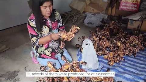 Wooden Miniature Motorcycle QC Process for Wholesale