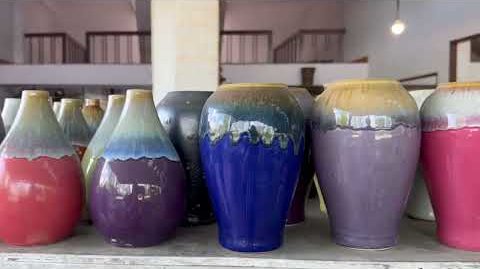 Thai Ceramic Drip Glazed Vases Showroom Tour